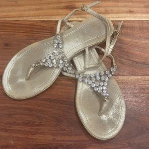 Size 10 rhinestone sandals